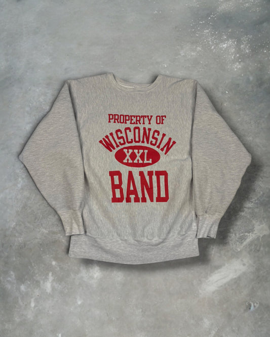 ‘90s Wisconsin Band Champion Reverse Weave Crewneck Sz. XL