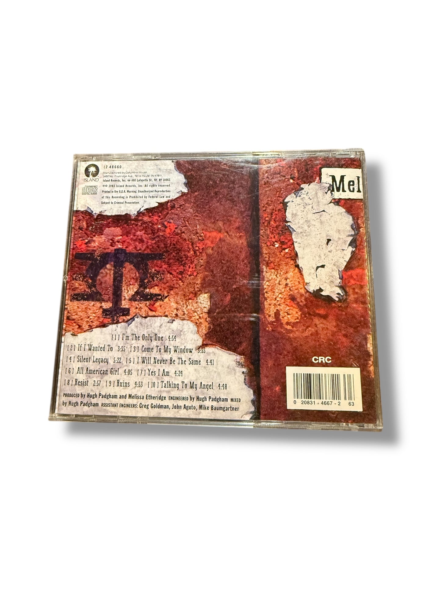 ‘93 Melissa Etheridge CD