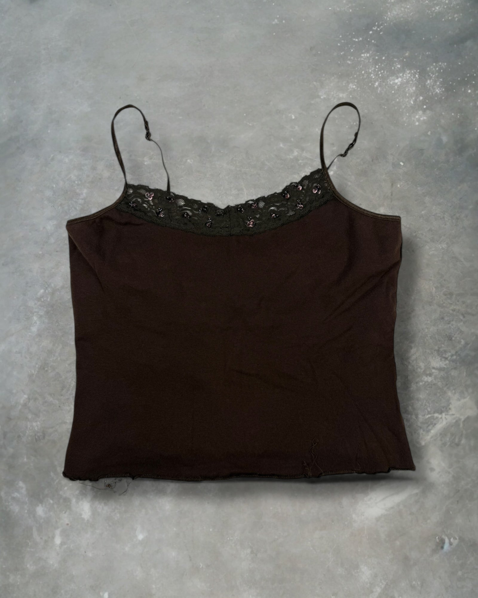 ‘00s Energie Brown Top Sz. XL