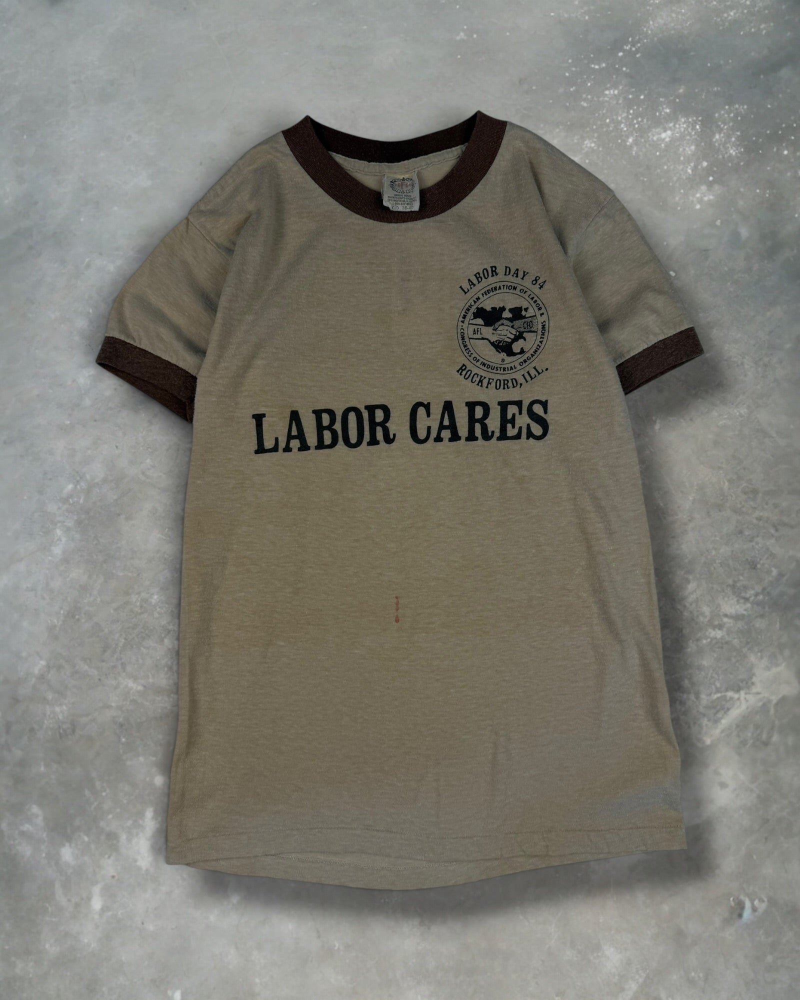 ‘84 Rockford Labor Day Ringer Tee Sz. M