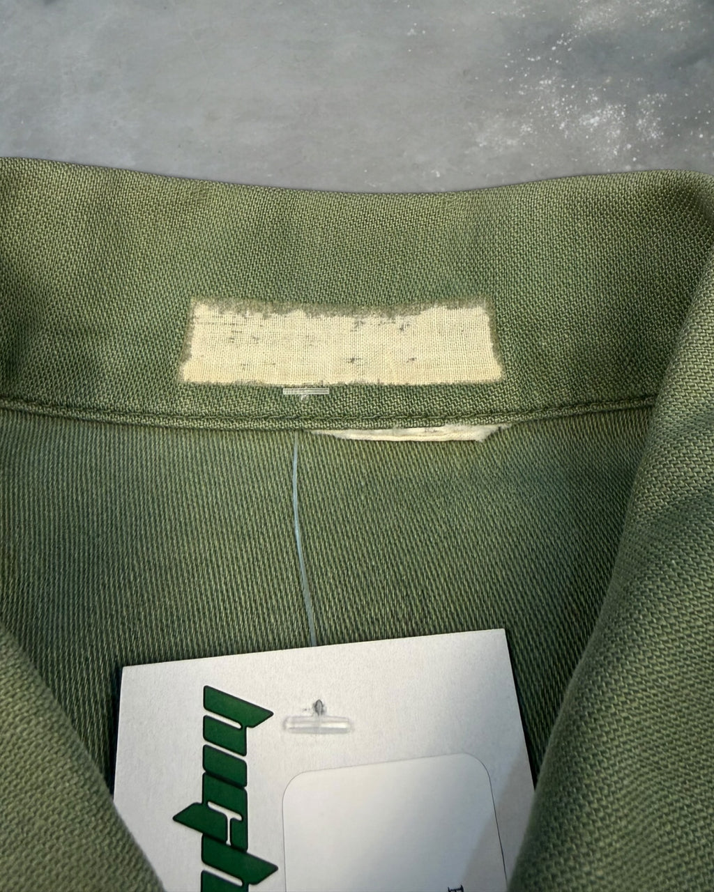 ‘90s Green Military Og-107 Utility Button Down Sz. L