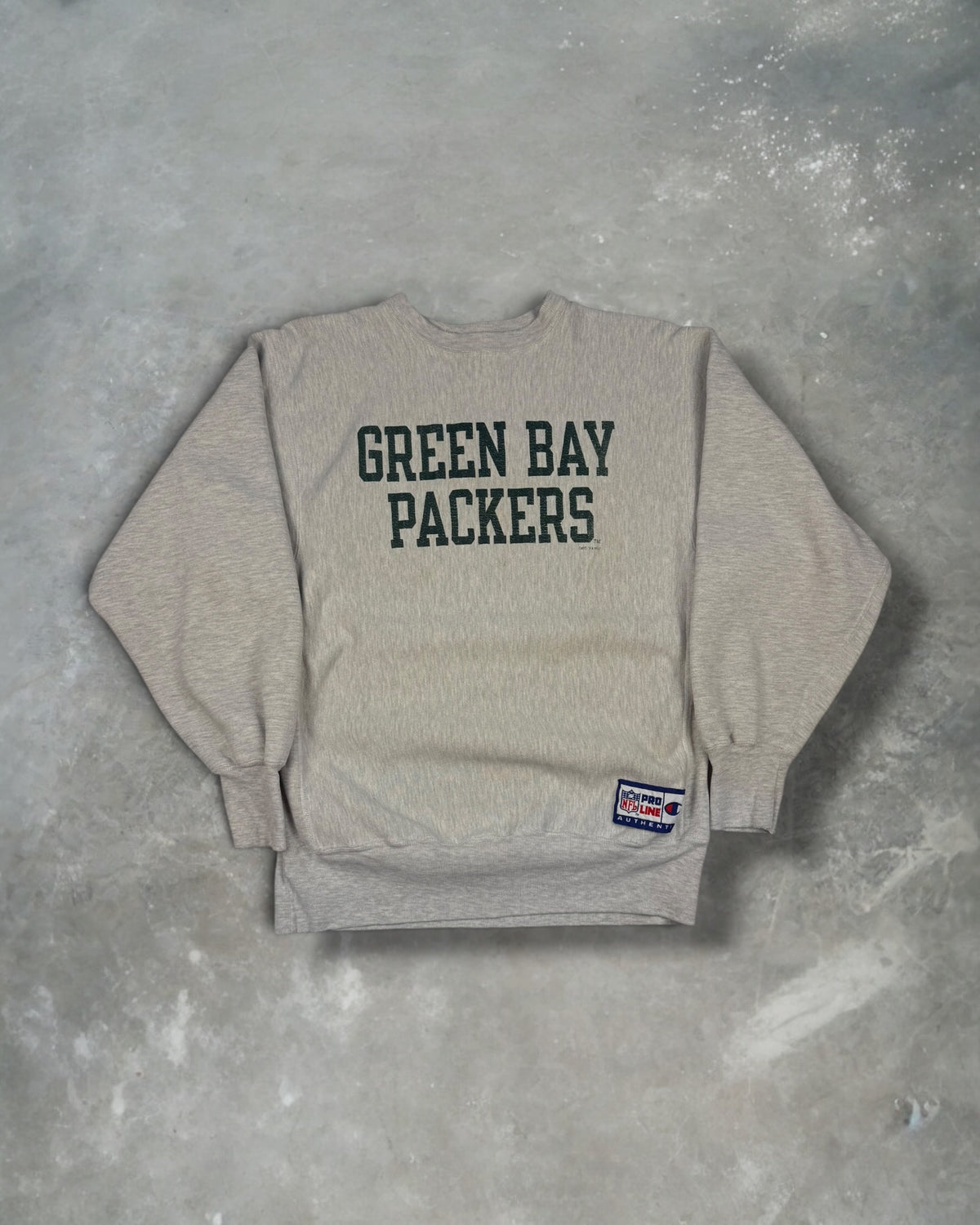‘90s Green Bay Packers Champion Reverse Weave Crewneck Sz. XL