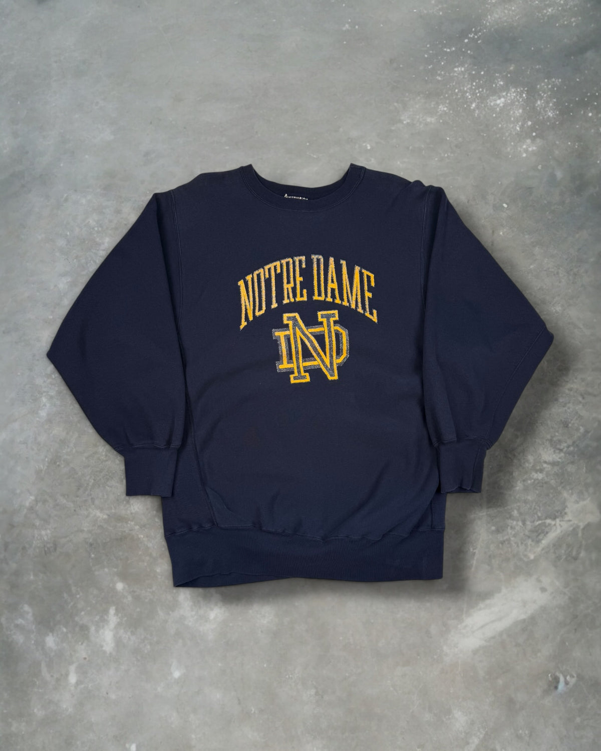 ‘80s Notre Dame University Champion Reverse Weave Crewneck Sz. XXL