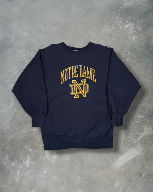 ‘80s Notre Dame University Champion Reverse Weave Crewneck Sz. XXL