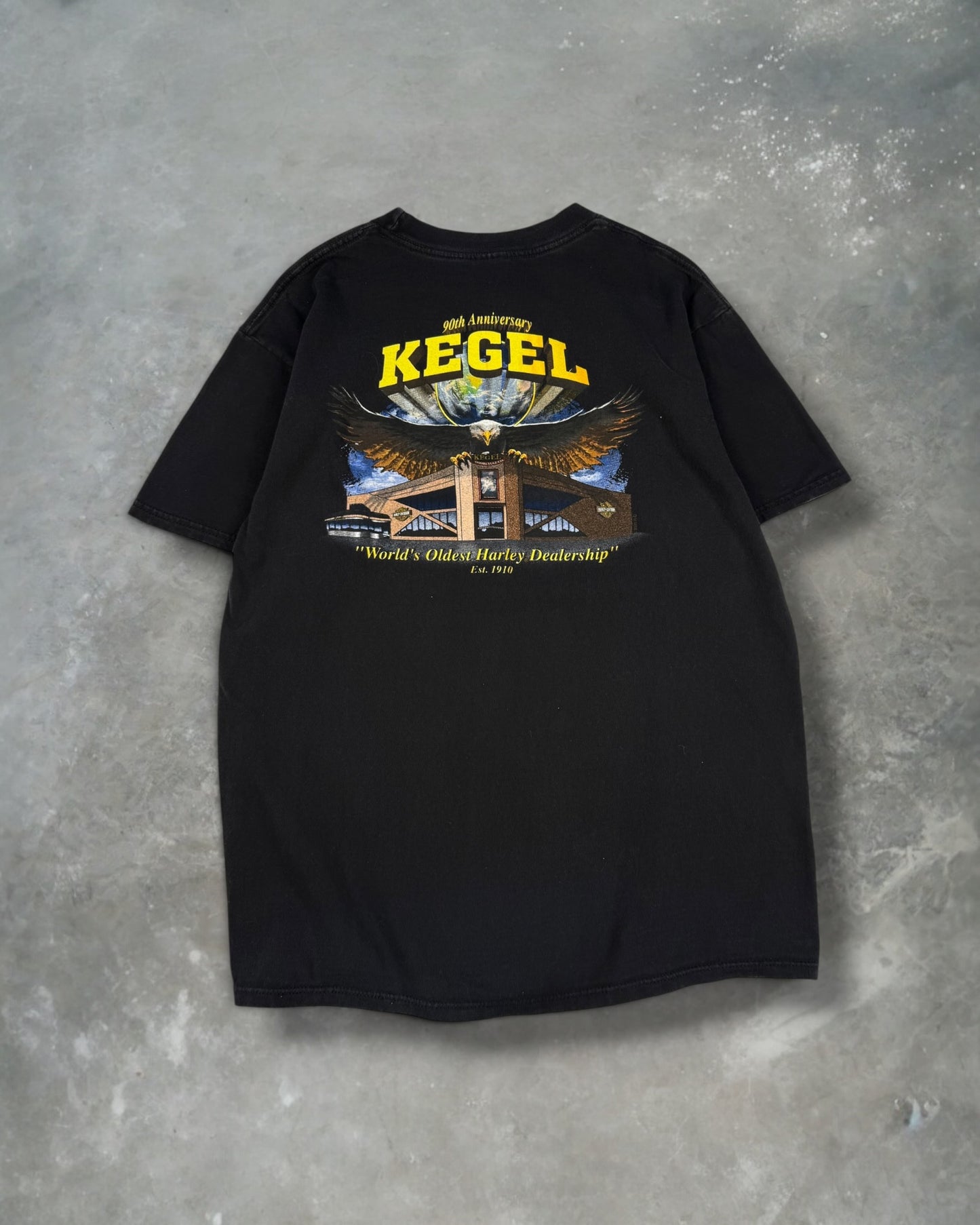 ‘00s Kegel Harley Davidson Tee Sz. L