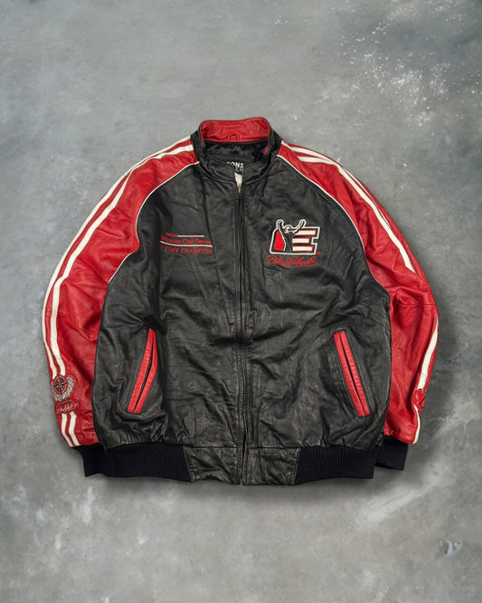 ‘00s Dale Earnhardt NASCAR Leather Jacket Sz. L