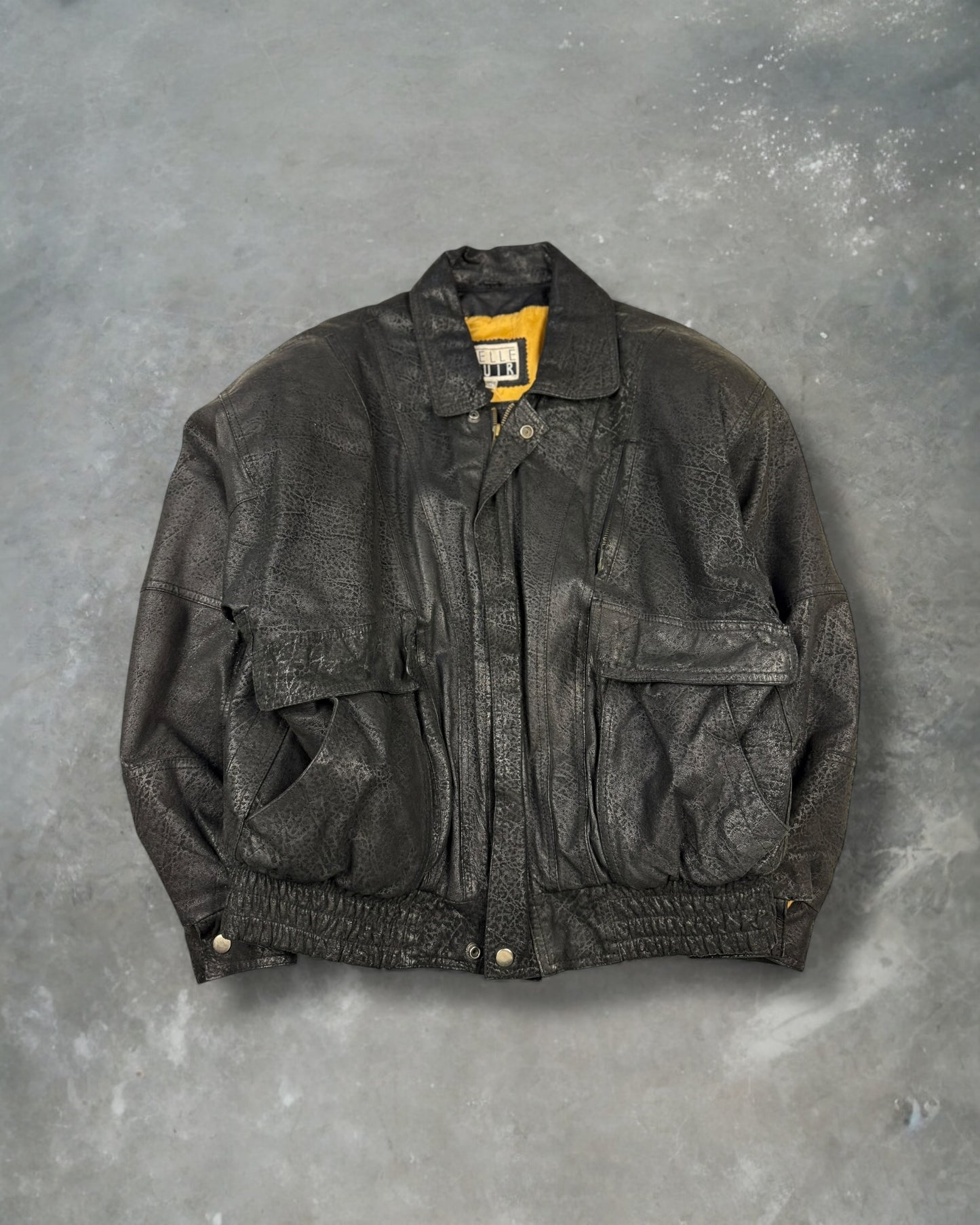 ‘90s Pelle Cuir Leather Jacket Sz. M