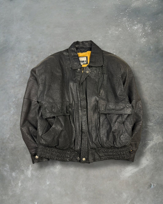 ‘90s Pelle Cuir Leather Jacket Sz. M