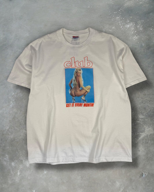 ‘90s Club Magazine Raunchy Promo Tee Sz. XL