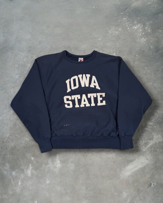 ‘00s Iowa State Champion Reverse Weave Crewneck Sz. L