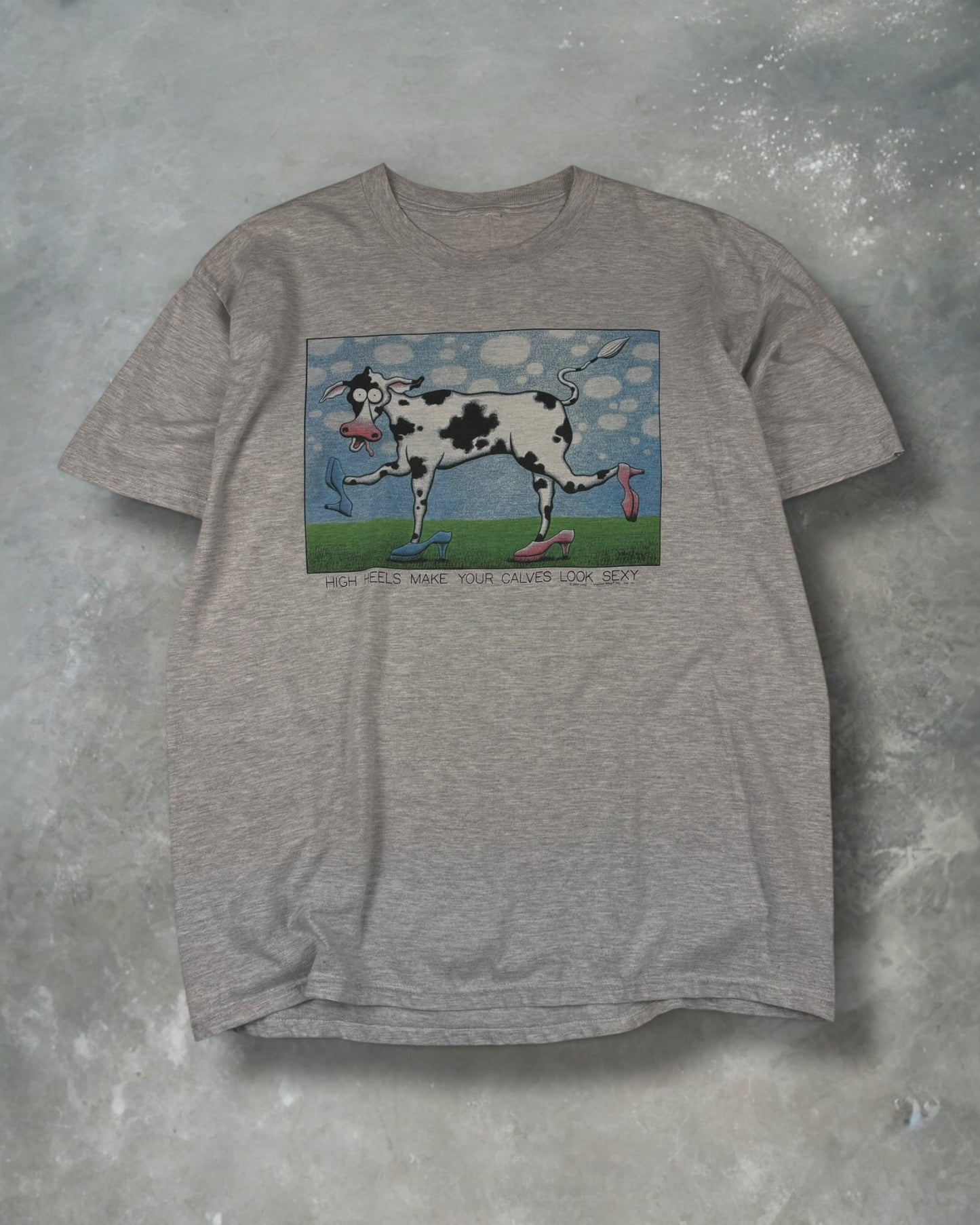 ‘00s Sexy Cow Tee Sz. L
