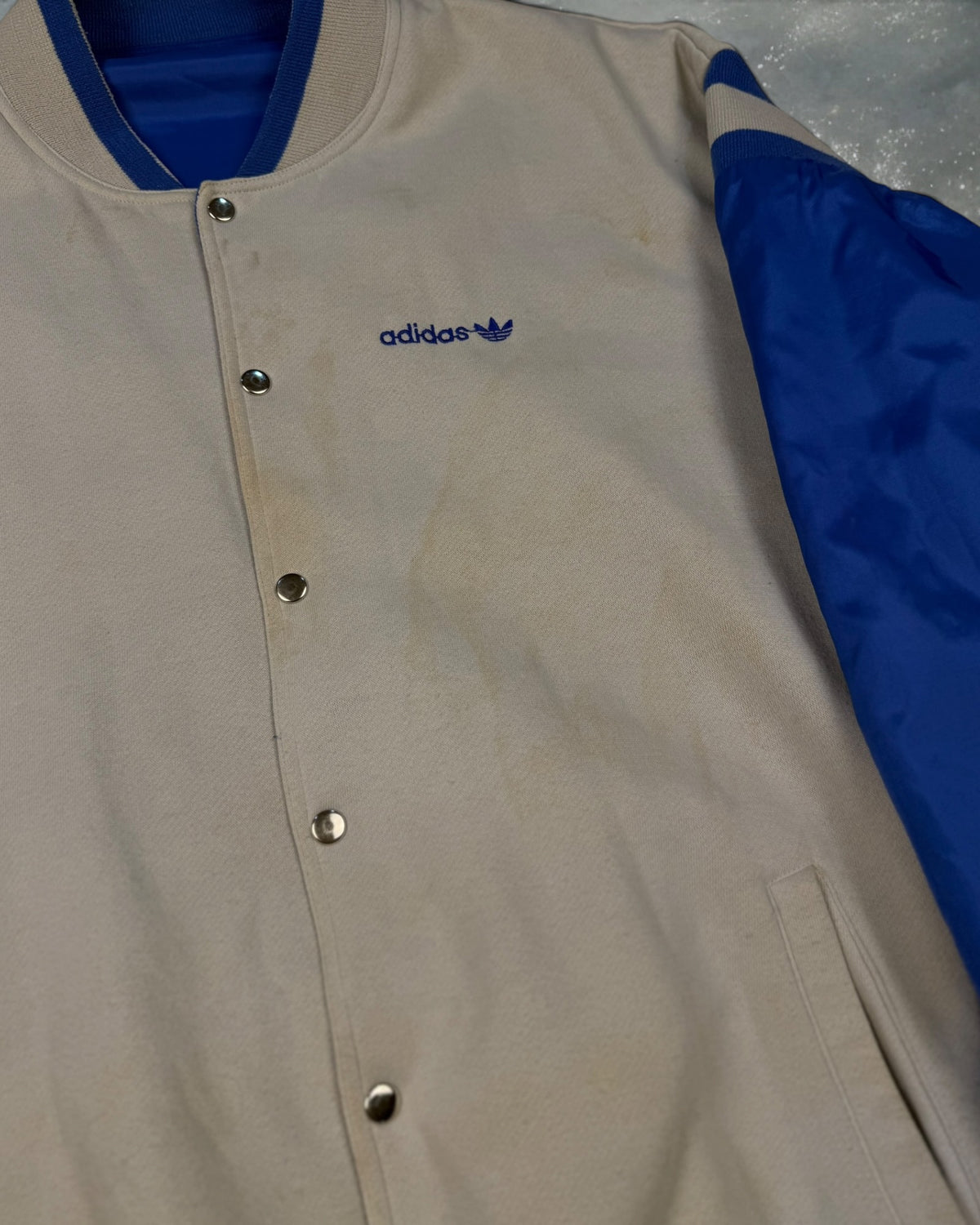 ‘80s Adidas Reversible Satin Jacket Sz. L