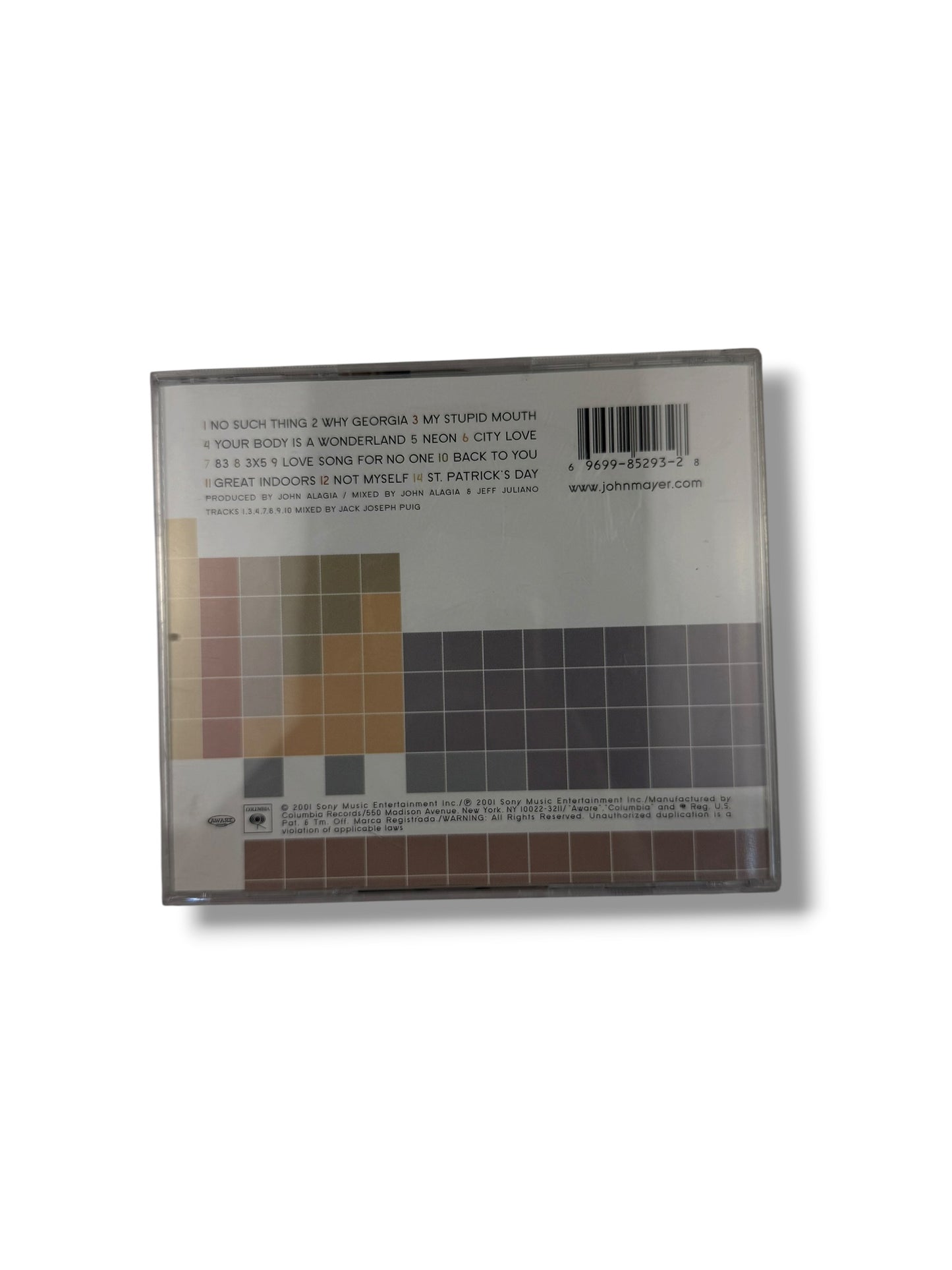 ‘01 John Mayer Room For Squares CD