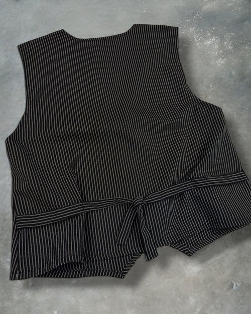 ‘00s Capacity Suit Vest Top Sz. L