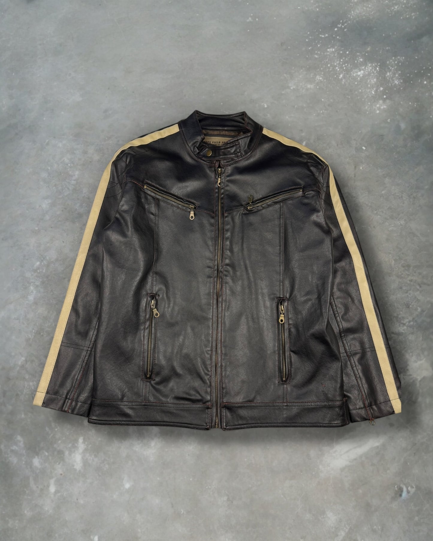 ‘00s Machine Leather Jacket Sz. M