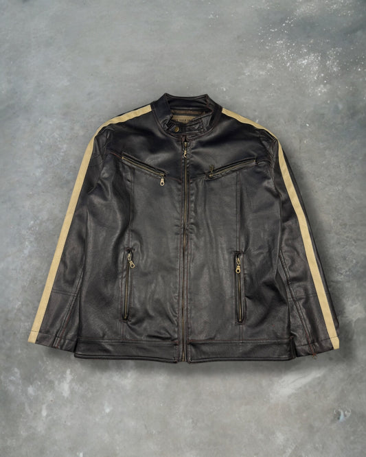 ‘00s Machine Leather Jacket Sz. M