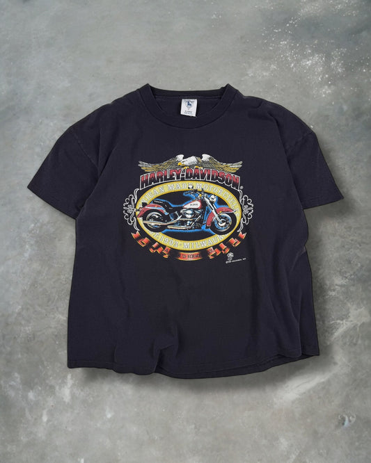 ‘87 Harvard Harley Davidson Tee Sz. XL