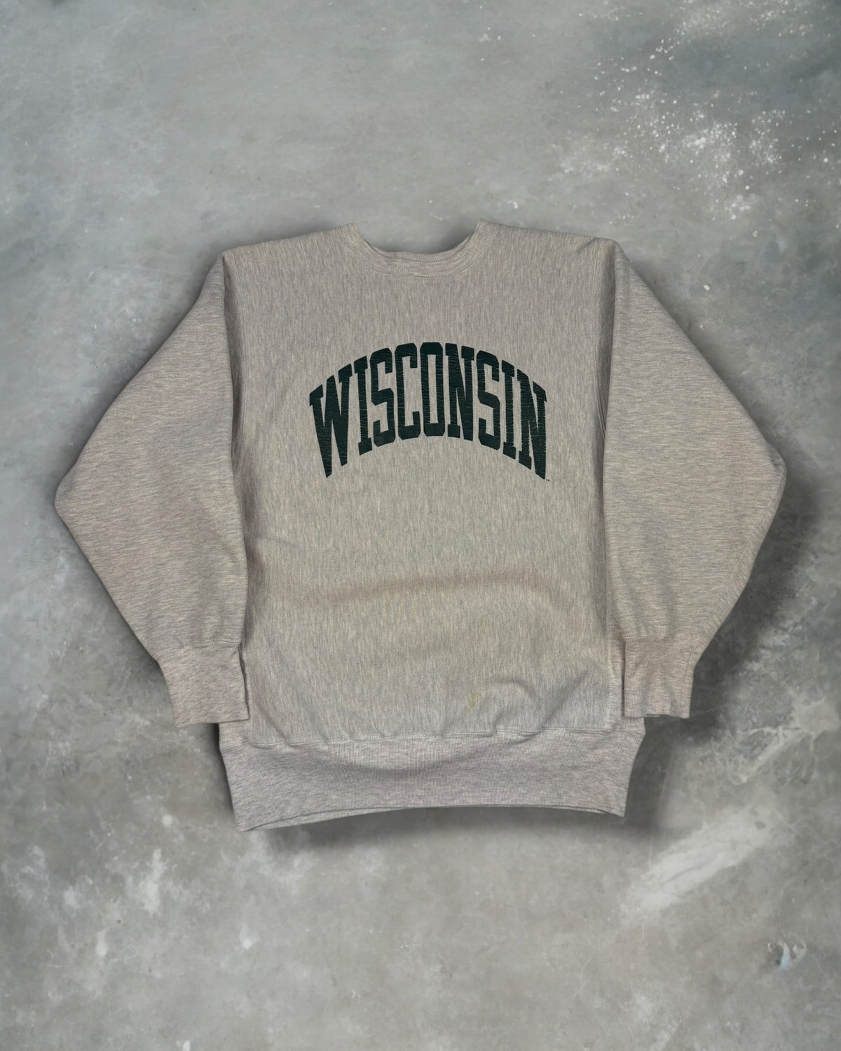 ‘90s Wisconsin Champion Reverse Weave Crewneck Sz. XL