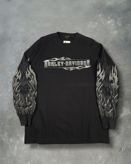 ‘06 Crome Flame Harley Davidson Long Sleeve Sz. XL