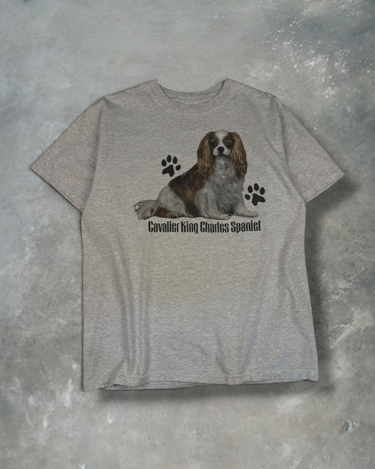 ‘00s King Charles Spaniel Tee Sz. L