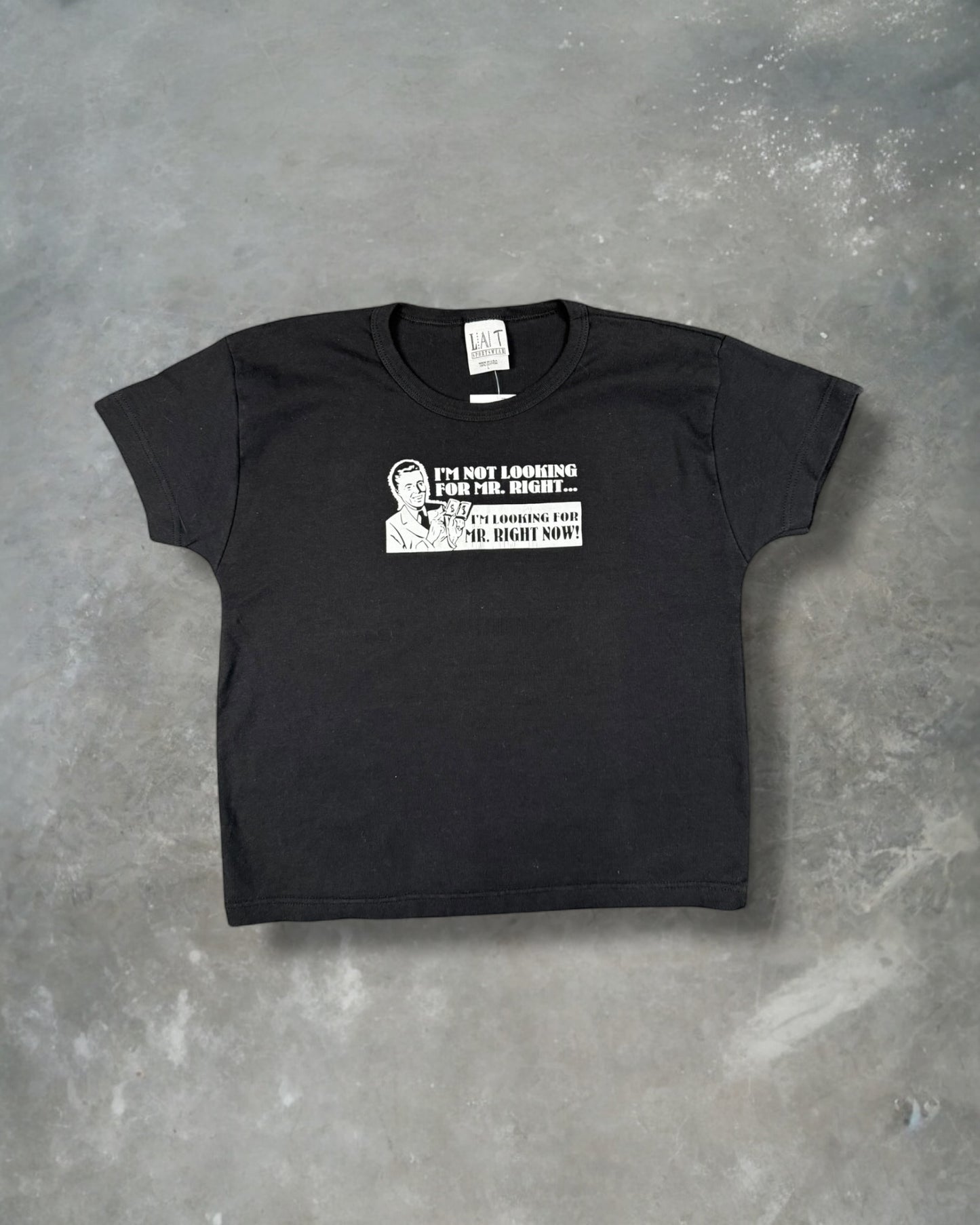 ‘90s Mr. Right Now Baby Tee Sz. L