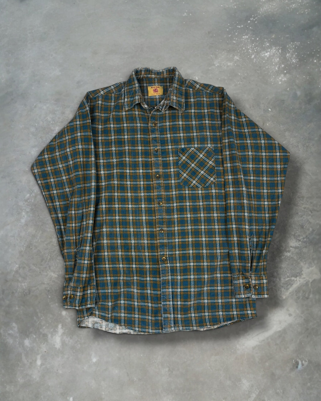 ‘80s Red Oak Flannel Sz. XL