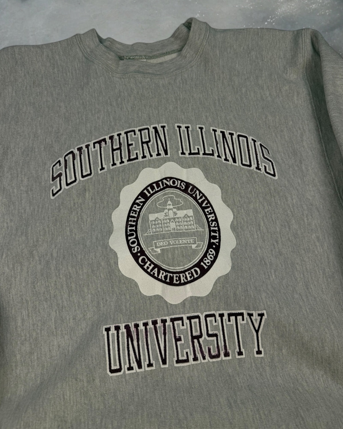 ‘90s Southern Illinois University Champion Reverse Weave Crewneck Sz. XXL