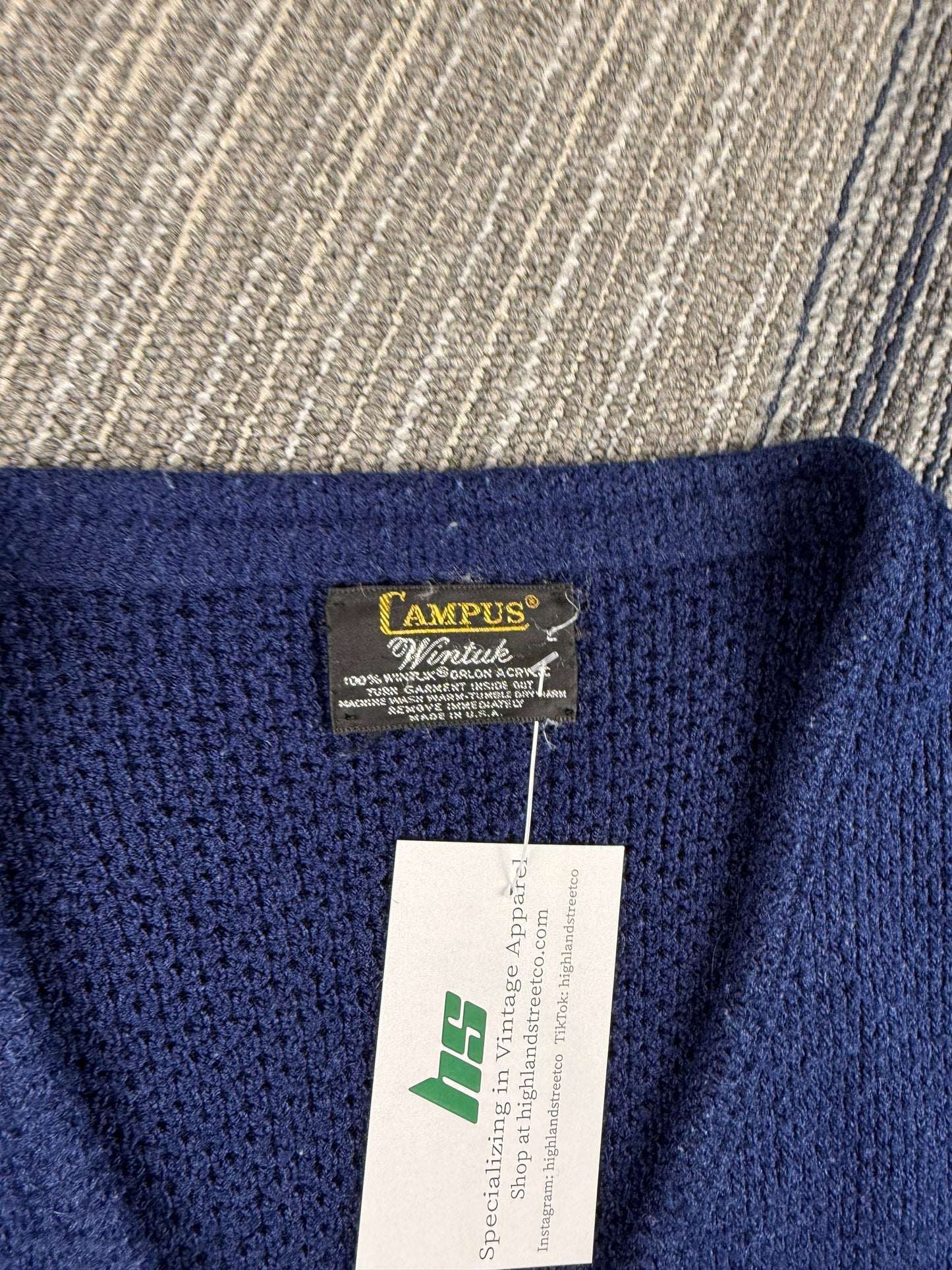 ‘70s Campus Cardigan Sz. L