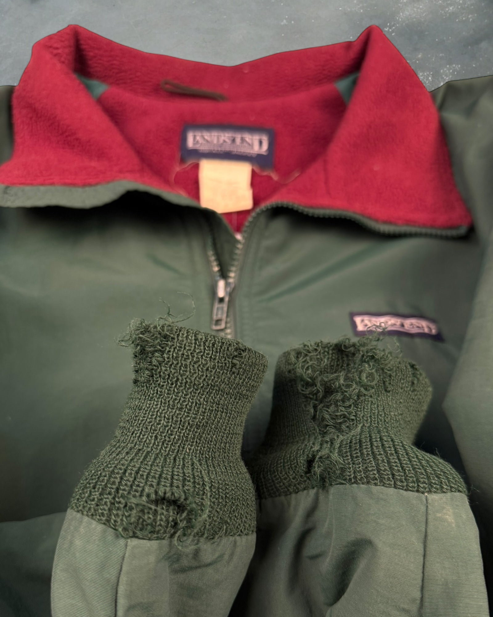 ‘90s Lands End Warm Up Jacket Sz. L
