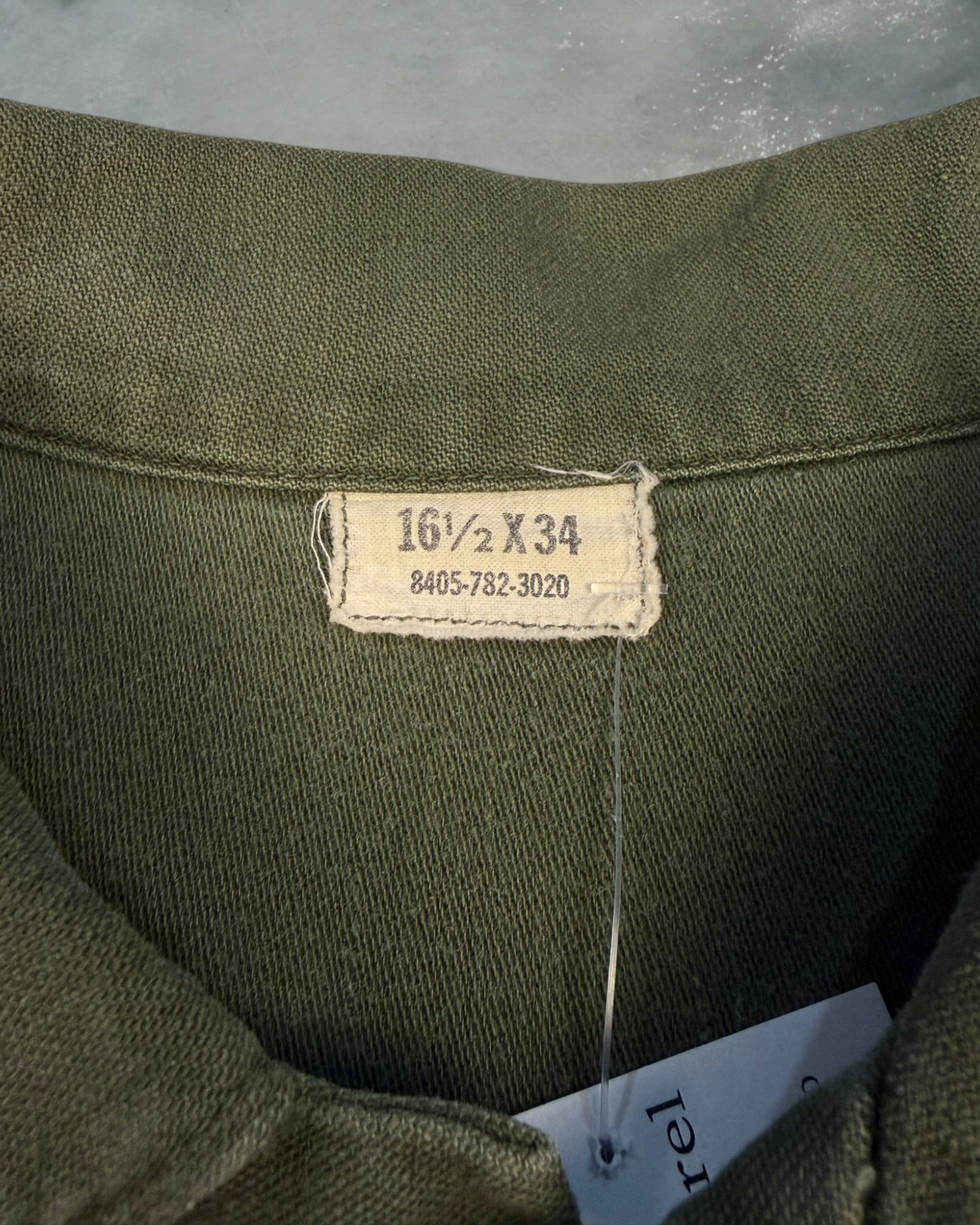 ‘70s Military Utility Type 3 Button Up Sz. L