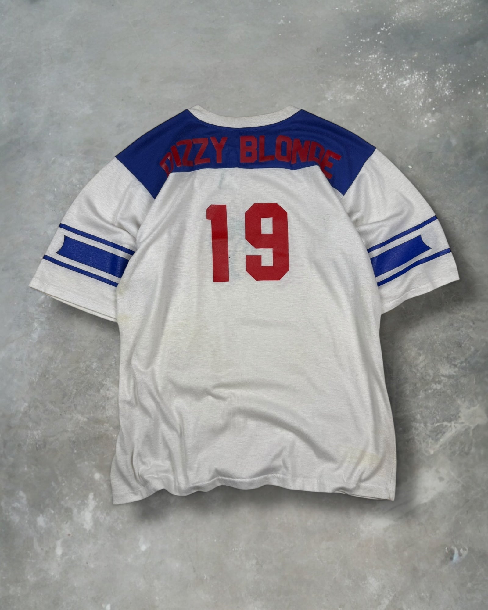 ‘80s Jamaican Dizzy Blonde Jersey Tee Sz. L￼