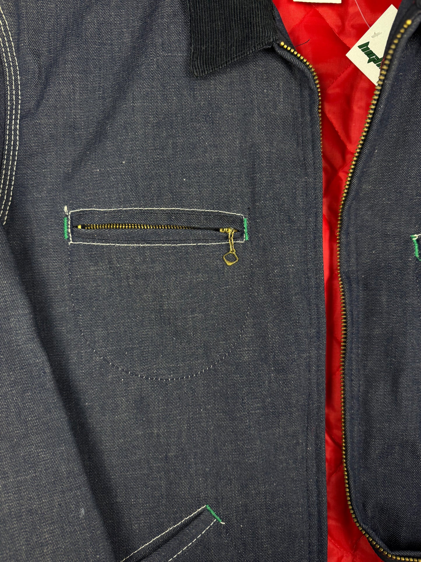 ‘50s OshKosh B’Gosh Indigo Denim Insulated Work Jacket Sz. L