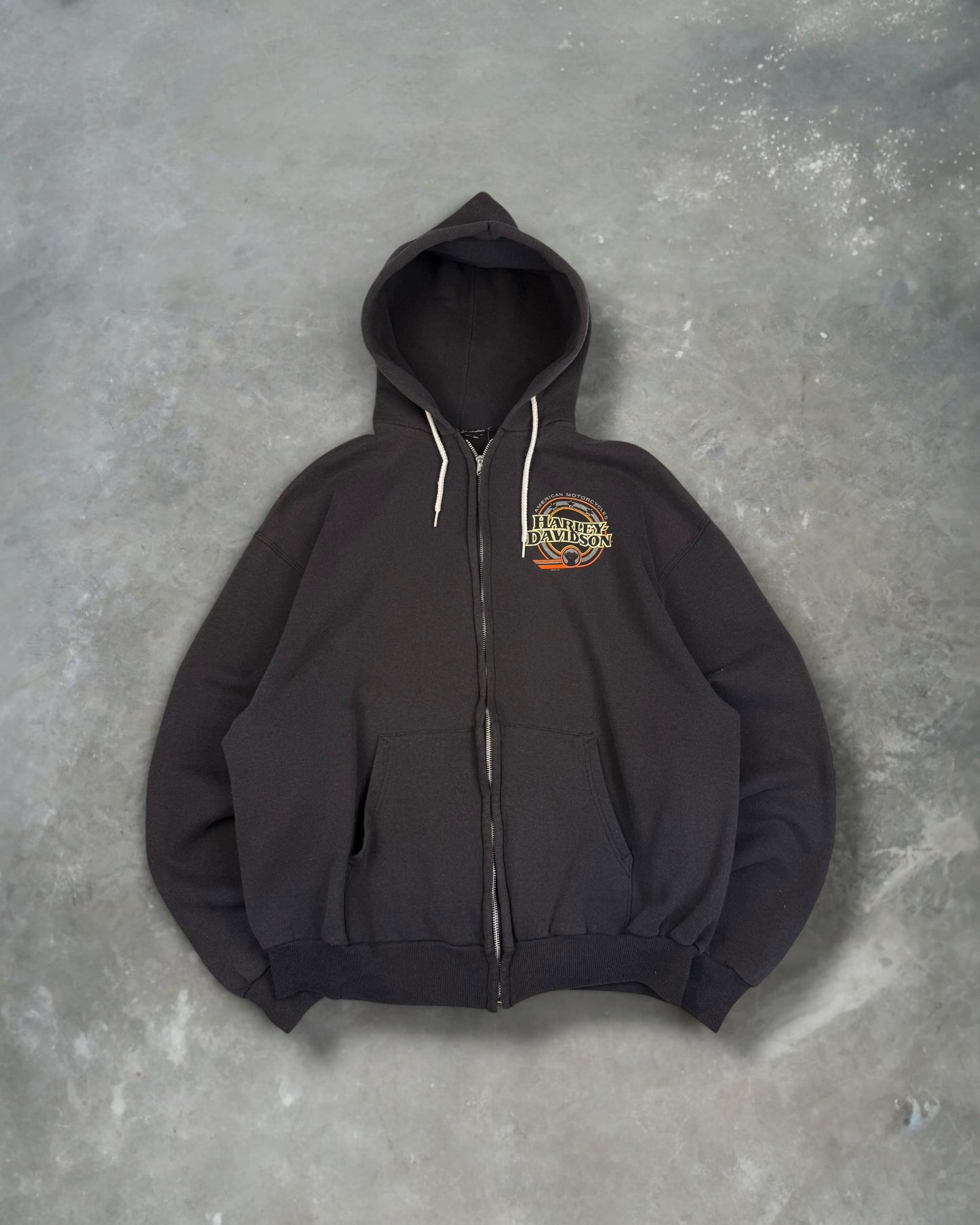 ‘90s Dant’s Harley Davidson Zip Up Hoodie Sz. L