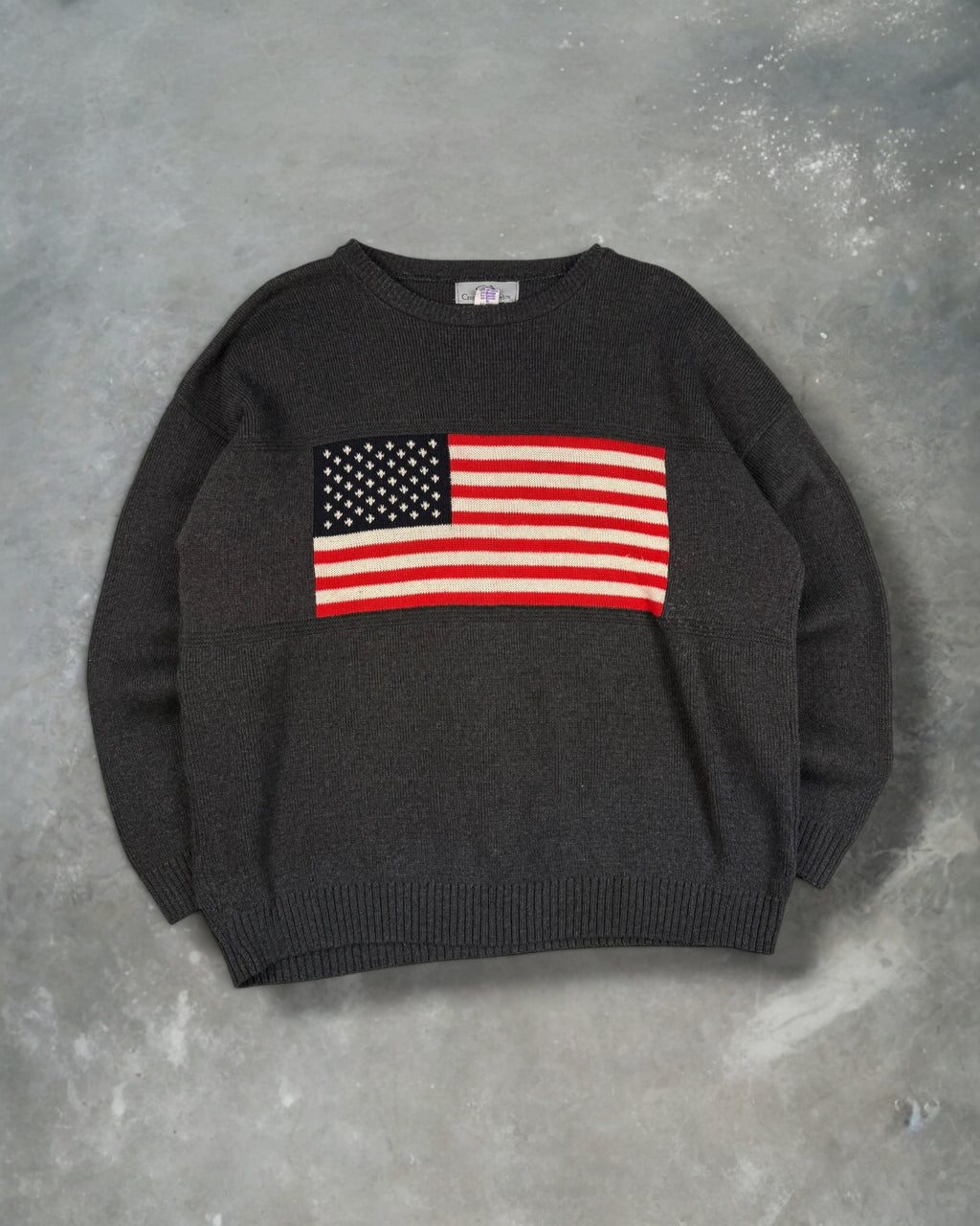 ‘90s Flag Sweater Sz. XXL
