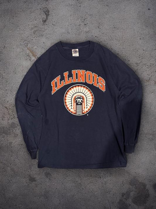 ‘00s Illinois University Long Sleeve Sz. M