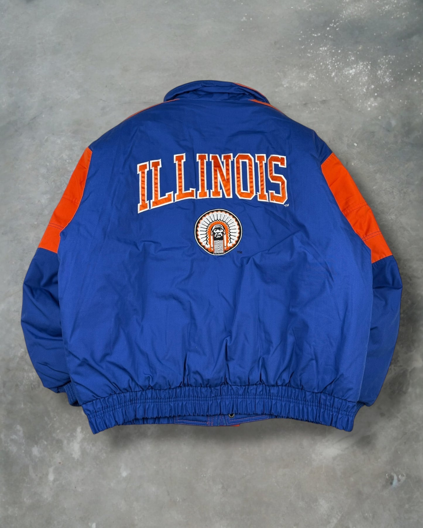 ‘90s Illinois University Puffer Jacket Sz. XL