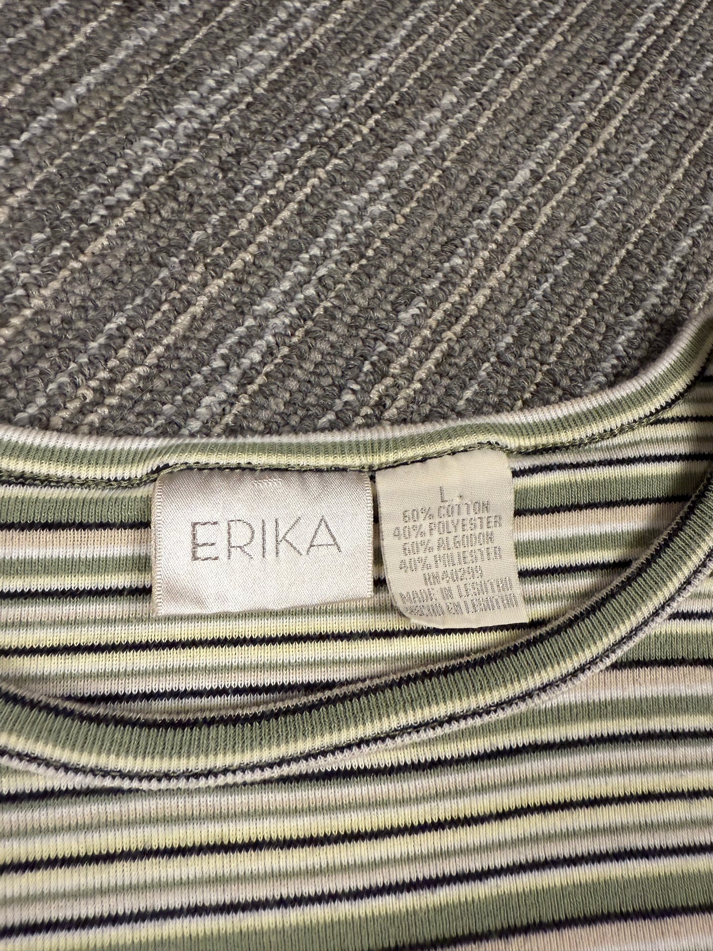 ‘00s Erika Stripped Top Sz. L
