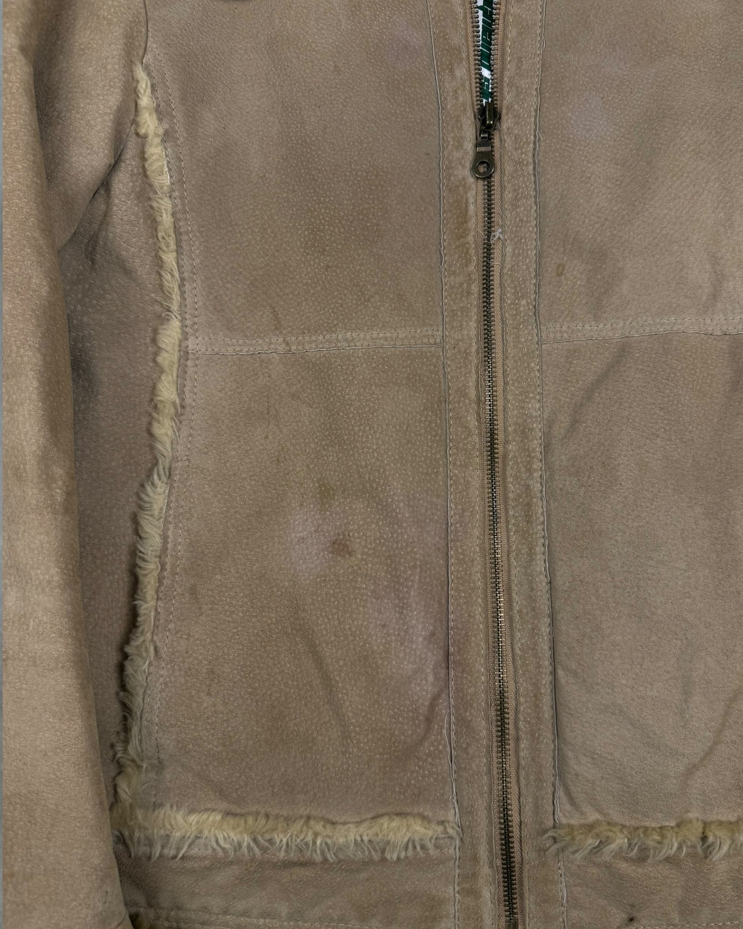 ‘00s Wilson’s Fur Lined Leather Jacket Sz. M