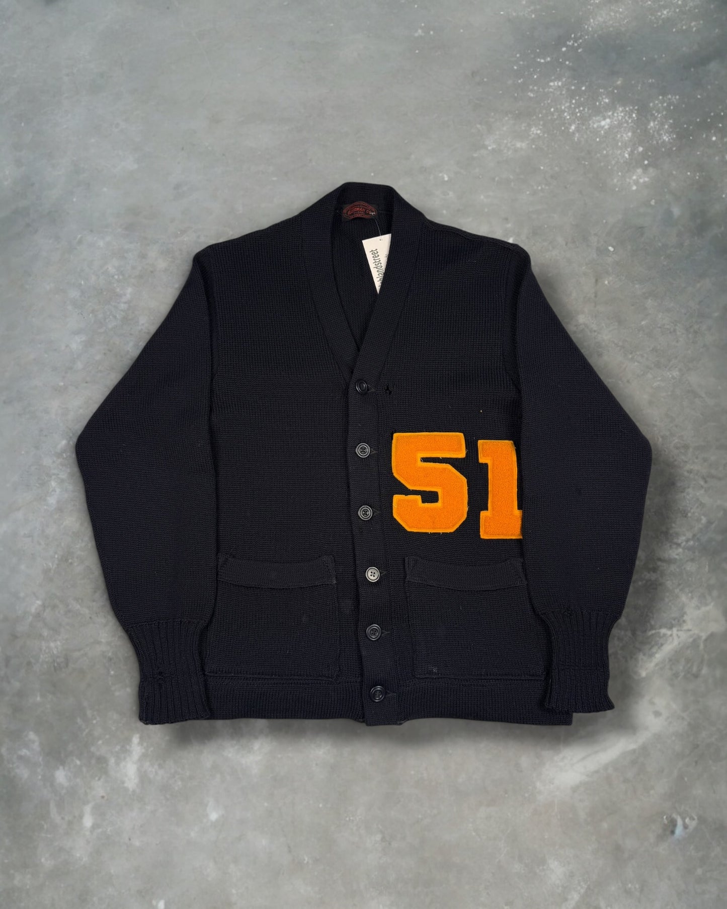 ‘40s Illinois University Varsity Letterman Cardigan Sz. M