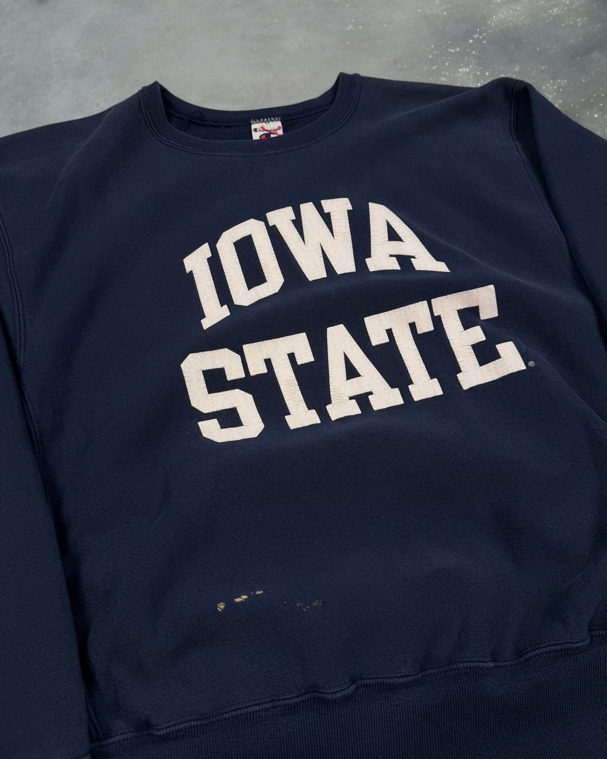 ‘00s Iowa State Champion Reverse Weave Crewneck Sz. L
