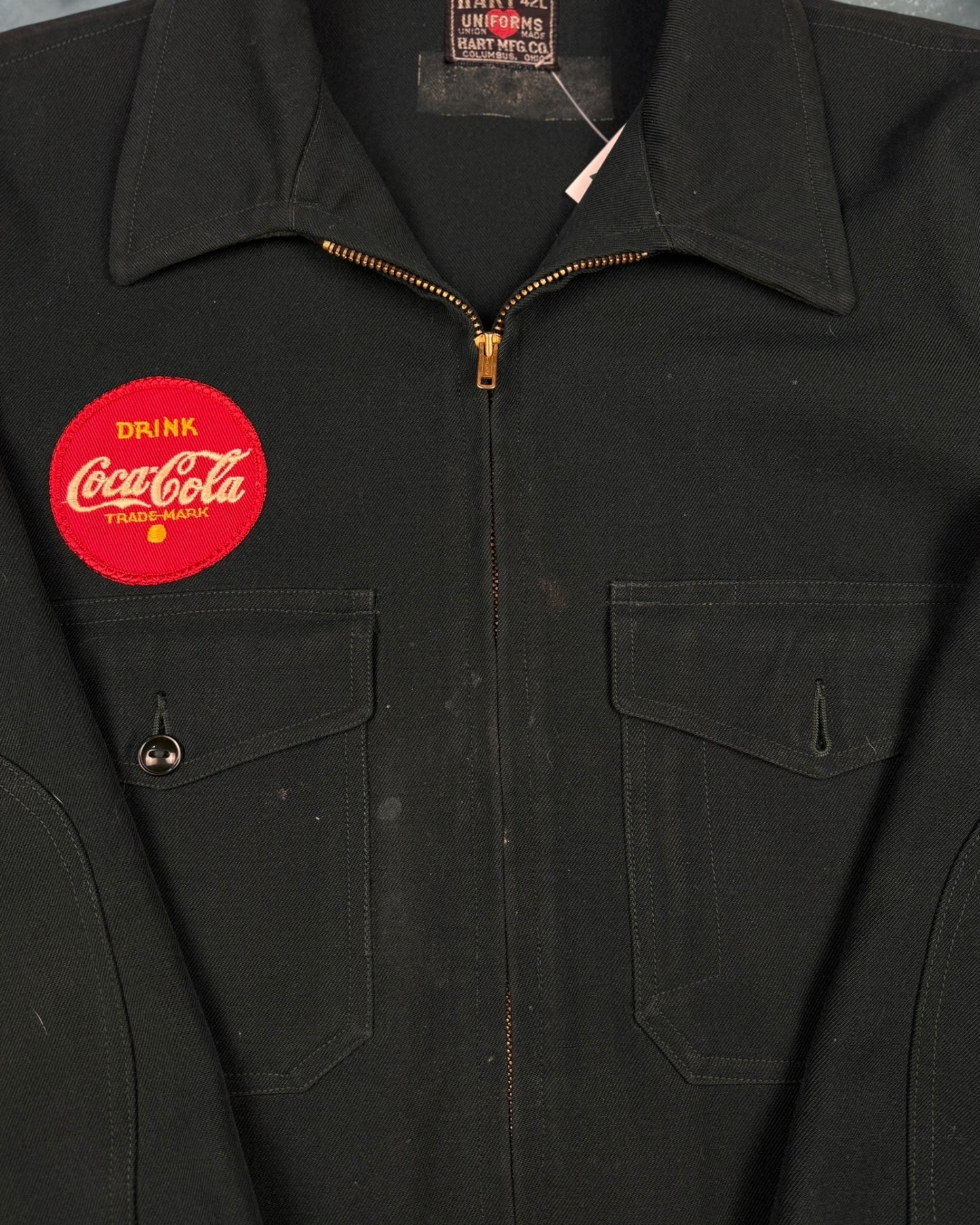 ‘50s Coca-Cola Talon Zip Delivery Driver Jacket Sz. L