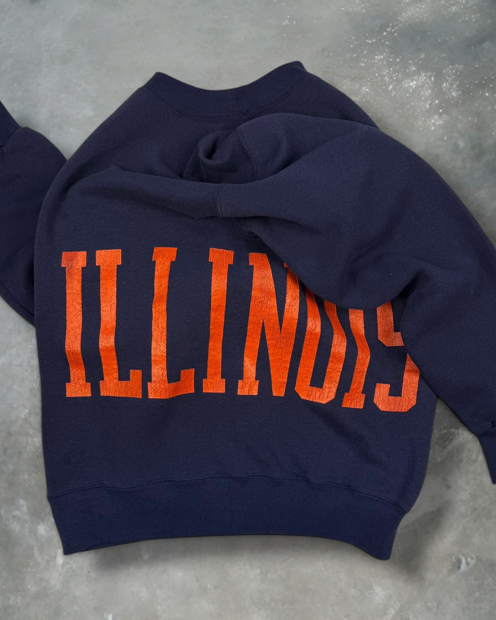 ‘90s Illinois University Wrap Around Crewneck Sz. L