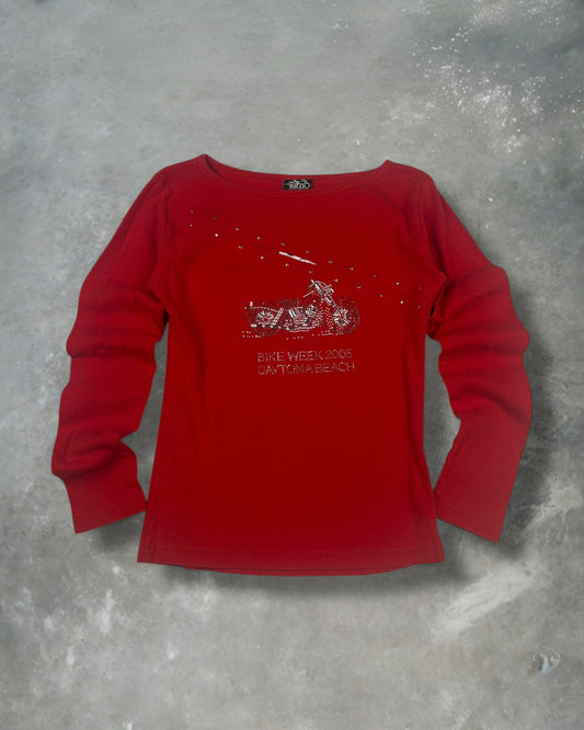 ‘05 Bike Week Rhinestone Top Sz. M￼
