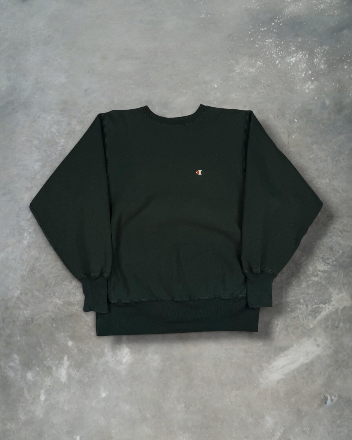 ‘90s Pine Green Champion Reverse Weave Crewneck Sz. L