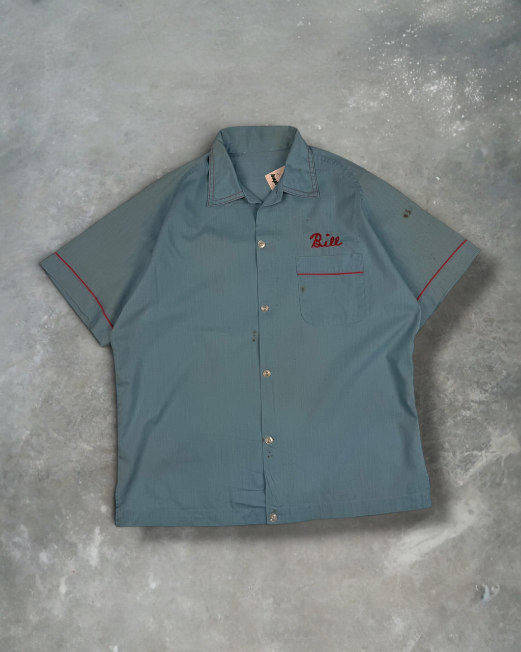‘50 Bill’s Chain Stitched Bowling Tee Sz. L