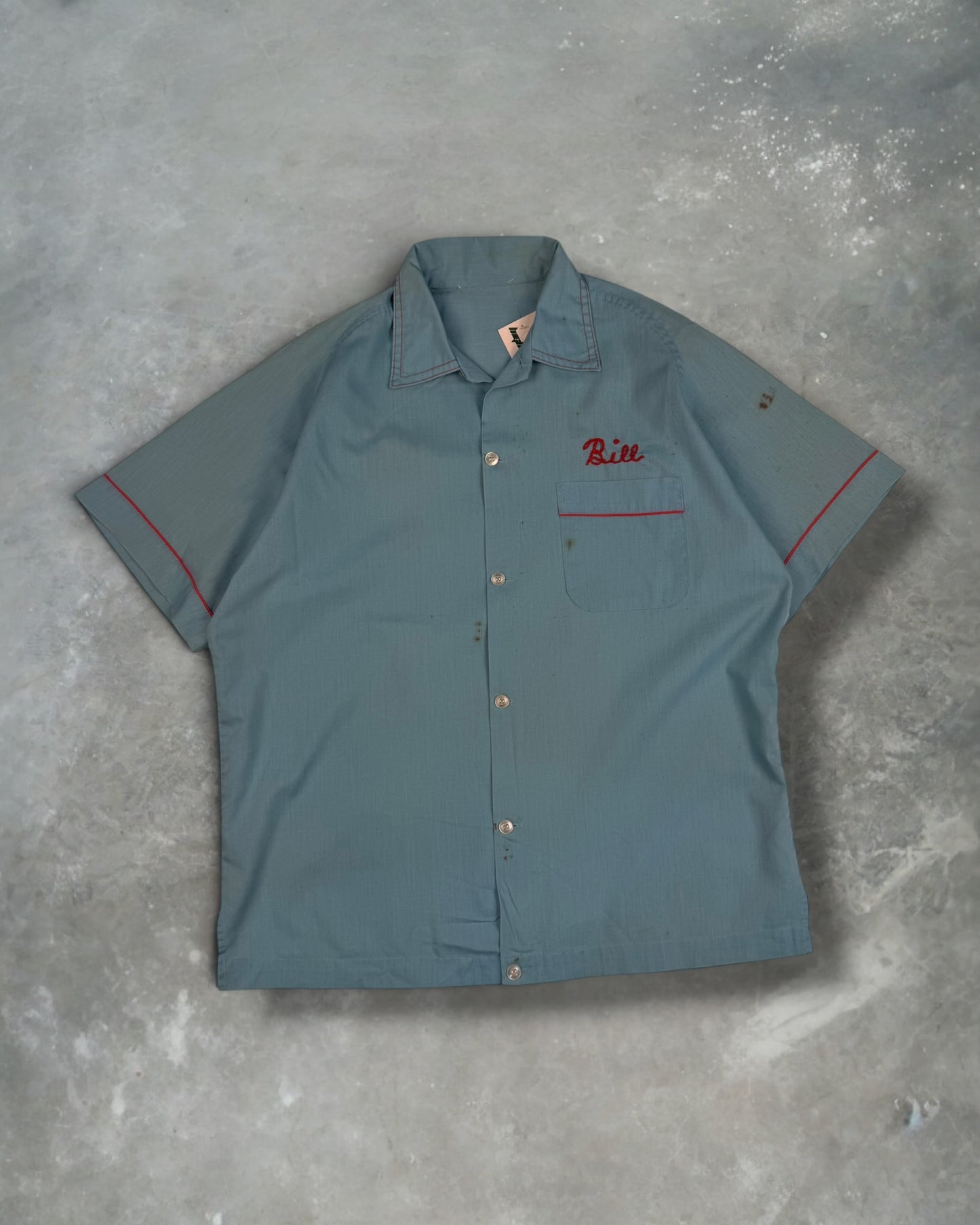‘50 Bill’s Chain Stitched Bowling Tee Sz. L