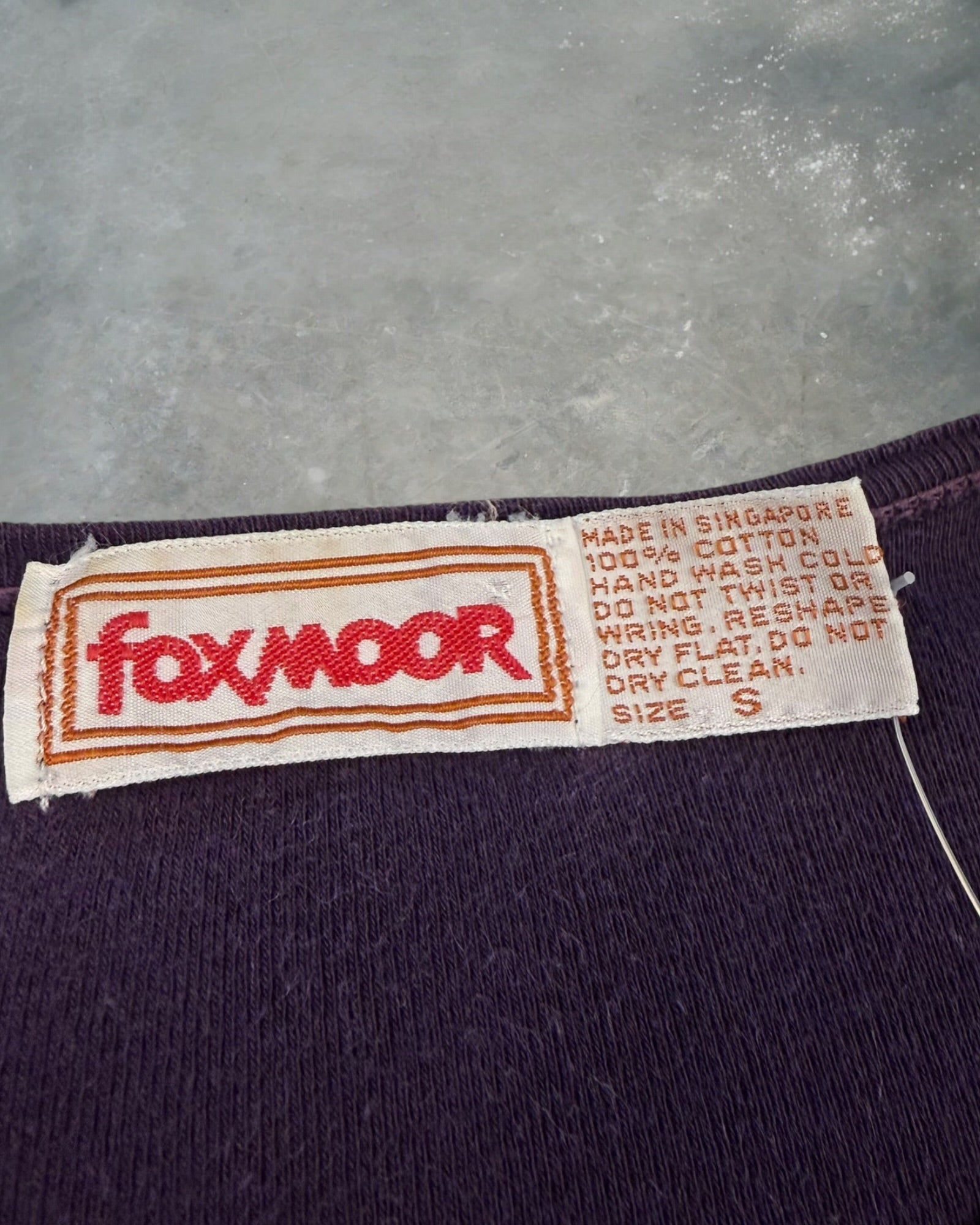 ‘80s Foxmoor Purple Top Sz. S