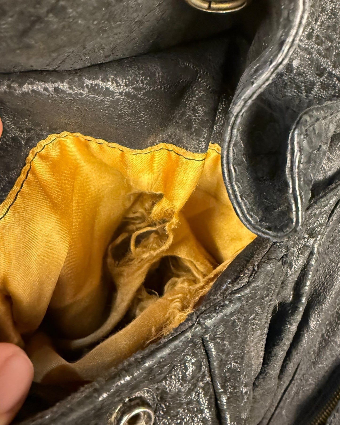 ‘90s Pelle Cuir Leather Jacket Sz. M