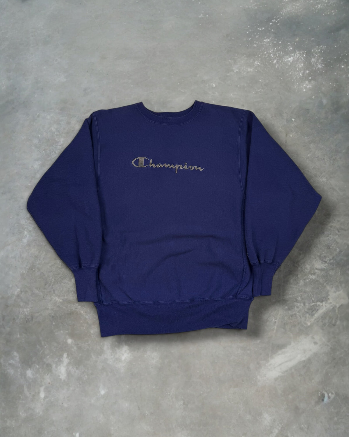 ‘90s Violet Champion Reverse Weave Crewneck Sz. XL