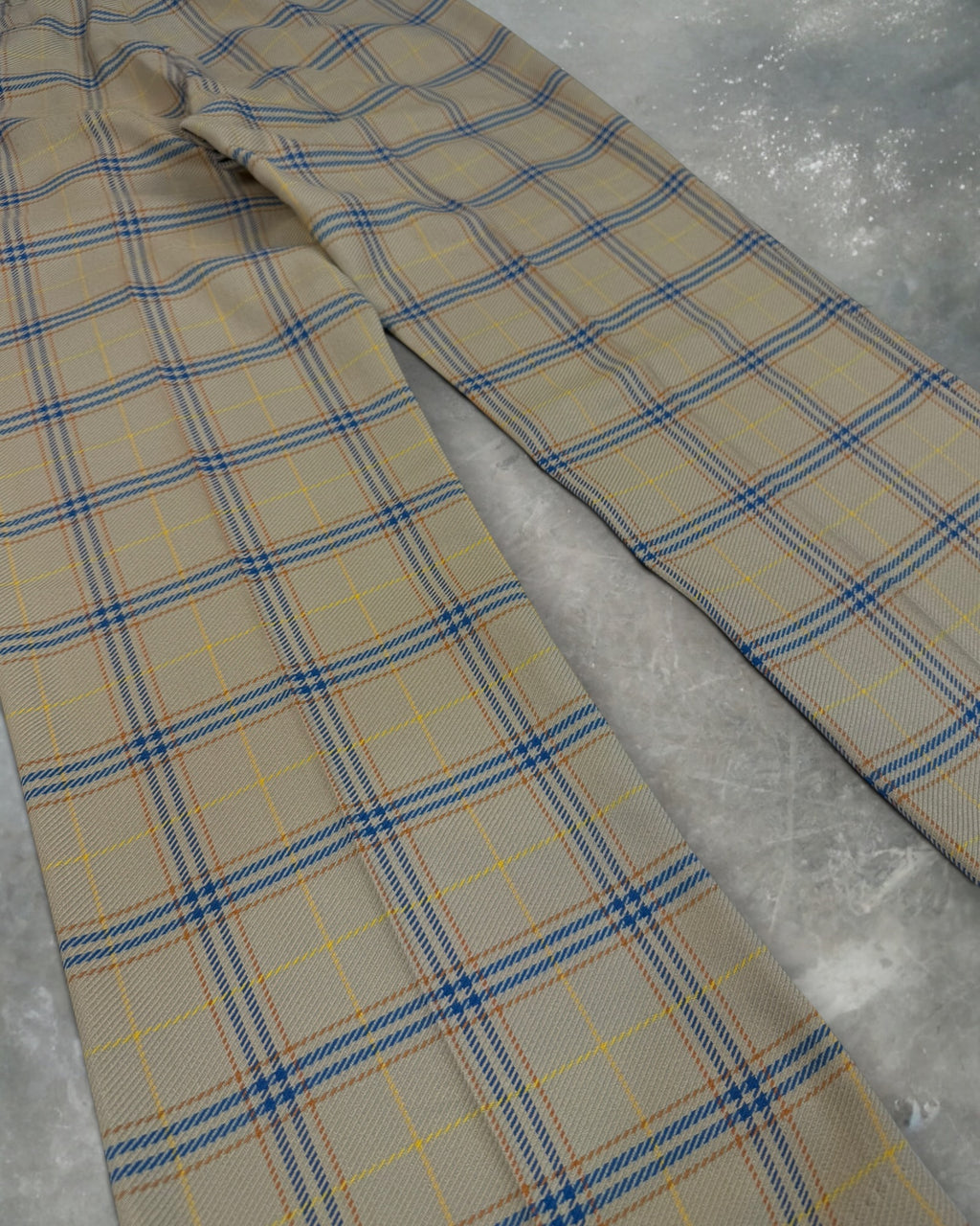 ‘70s Talon Zip Plaid Trousers Sz. 34x32
